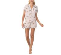 Kate Spade New York Damen Women's Short Bottoms Pj Set Pyjamaset, Rosafarbene Blumensträuße, 42 (2er Pack)