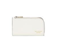 kate spade new york Devin Geldbörse für Damen, genarbtes Leder, klein, schmal, Bifold, Cashew-Milch, Einheitsgröße