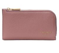 kate spade new york Devin Geldbörse für Damen, genarbtes Leder, klein, schmal, Bifold, Dusk Rose, Einheitsgröße