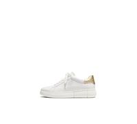 Kate Spade New York Plateau-Sneaker, für Damen, mit Schnürsenkeln, weiß-Gold (Optic White/Pale Gold), Größe EU 37