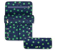 Kate Spade New York Reise-Schmuckkästchen, Stoffbox für Damen, niedlicher Organizer für Halsketten, Ringe, Armbänder, kleine Schmuckrolle (Sonnet Dot)