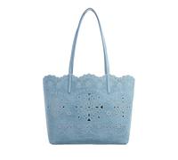 Kate Spade New York Shopper & Totes - Do It All Spade Flower Perforated Denim Suede Larg - Gr. unisize - in Blau - für Damen