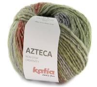 Katia Azteca 100g 7881 - Hellgrün-Hellviolett