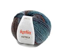 Katia Azteca Wolle mit Farbverlauf zum Stricken und Häkeln für Nadelstärke 5-5,5 mm (7872, 100 Gramm)