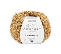 Katia Camboya 50g | Baumwollgarn zum Stricken und Häkeln | Strickgarn Baumwolle | Sommer Mouliné Wolle (74)