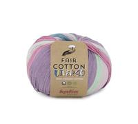Katia Fair Cotton Diverso 200g 406 - aguas/rosados/lima