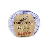 Katia Fair Cotton - Farbe: Lila Pastel (48) - 50 g/ca. 155 m Wolle
