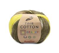 Katia Fair Cotton Granny 150g | Farbverlauf zum Granny Squares häkeln | GOTS Baumwollgarn | Bio Baumwolle zum Stricken (308)