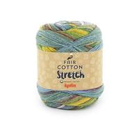 Katia Fair Cotton Stretch 100g 100 - Blau-Grün-Gelb