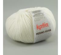 Katia Merino Aran 003 weiß 100g Wolle