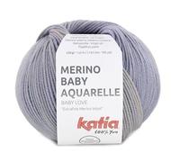 Katia Merino Baby Aquarelle Wolle Malve Cod.358