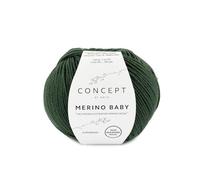 Katia Merino Baby - Farbe: Verde Oscuro (85) - 50 g/ca. 165 m Wolle