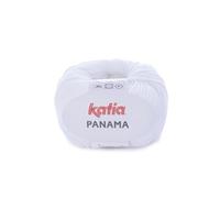 Katia - Panama - Fb. 1 weiß, 50 g = 180 Meter, Nadelstärke 2,5 - 3