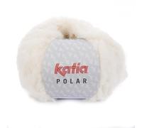 Katia Polar Fb. 80 - crudo, 100g Flauschwolle zum Stricken und Häkeln, Wolle Felloptik