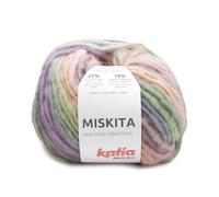 Katia Wolle Miskita 100g, dicke Häkelwolle mit Farbverlauf pastellfarben, Strickgarn Nadelstärke 9 bis 10 mm, 63% Polyacryl - 27% Wolle - 10% Polyamid (100 - pastell)