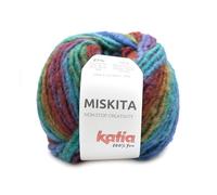 Katia Wolle Miskita 100g, dicke Häkelwolle mit Farbverlauf, Strickgarn Nadelstärke 9 bis 10 mm, 63% Polyacryl - 27% Wolle - 10% Polyamid (102)