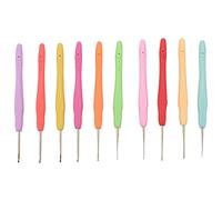 Katnetoly 10 StüCk Kleine Spitzen HäKel Nadeln (0,5-2,75 Mm), Ergonomische HäKel Nadeln mit Weichem für Faden