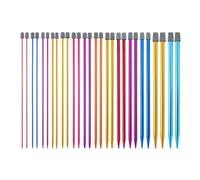 Katnetoly 14-Teiliges Stricknadel-Set Aus Edelstahl, Spitznadeln, Strick- und Häkelzubehör für Anfänger, Handgefertigt (2-10 mm), 35 cm