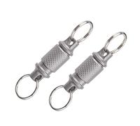 Katnetoly 2 Stück -Schnellverschluss-Schlüsselanhänger mit Drehgelenk, Robuster Autoschlüsselhalter, Universalschnalle