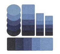 Katnetoly 25 Stück auf Flicken Zur Reparatur Von Kleidung Jean Flicken zum Aufbügeln oder Aufnähen für Jeans-Kits