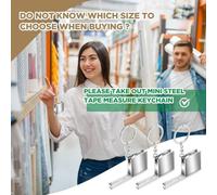 Katnetoly 4-Teiliges Schlüsselanhänger-Maßband Aus Metall, Maximale Größe Ist 51,97/4 Fuß, Kleines Einziehbares Schlüsselanhänger-Maßband