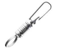 Katnetoly Integrierte Gürtelschnalle Aus Titanlegierung, Universeller Schnellzug-Schlüsselanhänger, Flaschenöffnungswerkzeug, Unisex-Autoschlüsselanhänger, Langlebig, Einfach zu Bedienen