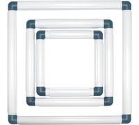 Katnetoly Quadratische Stickrahmen, Kreuzstichrahmen, Lochnadelrahmen, Stick- und Quiltrahmen, 3er-Pack, Blau