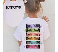 KATSEYE Print Summer Tops, Y2K Hip Hop Vintage Street Style Short-Sleeved T-Shirt, Young Girl,Summer Clothes,Girl Clothes For Kids,Tween Girl Clothes,