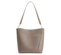 Kattee Ledertaschen und Handtaschen Mittelgroße Beuteltaschen für Damen Schultertasche aus Genarbtem Leder mit 2 Riemen