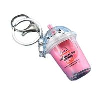 Katze Bubble Tea Anhänger Cartoon Milchtee Anhänger Schlüsselanhänger Modische Acryl Schlüsselanhänger Schmuck für Rucksäcke und Telefon
