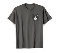 Katze in Tasche, lustige Katzen in Brusttasche, niedliche Katze T-Shirt