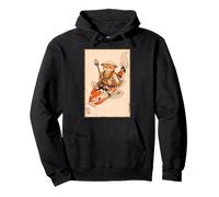 Katze Mönch Koi Fisch Japanische Kunst Illustration Pullover Hoodie