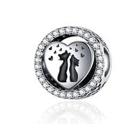 Katzen-Charm, 925er Sterlingsilber, Hunde-Charm, Kamel, Hase, Delfin, Charm, Schmetterling, Charm für Pandora-Charm-Armband, Sterling-Silber Silber