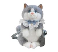 Katzen-Plüsch-Rucksack - Modische Stofftier-Umhängetasche Mit Weicher Plüsch- Und PP-Baumwollfüllung | 55 Cm Leichter, Bequemer Rucksack, Ideal Für Frauen, Mädchen, Mütter, Studenten, Berufstätige