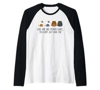 Katzen sind wie Kartoffelchips, die man Nicht nur haben kann Raglan