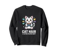 Katzenhaar Extra Player Buff Retro Gamer Sweatshirt