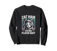 Katzenhaar Extra Player Buff Retro Gamer Sweatshirt
