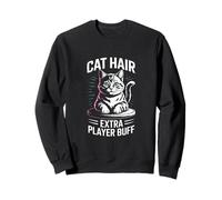 Katzenhaar Extra Player Buff Retro Gamer Sweatshirt