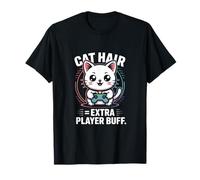 Katzenhaar Extra Player Buff Retro Gamer T-Shirt