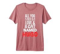 Katzenname Hugo Design - All You Need is Love! Premium T-Shirt