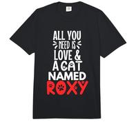 Katzenname Roxy Design - All You Need is Love! Comfort Colors Adult Heavyweight T-Shirt