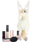 Katzenpumpe Linda zurück, realistischer Katzenrucksack, Plüschtier für den Rucksack machen Mehlkatze, niedliche handgemachte Tasche mit einem Wahnsinnigen zu realistischen für normale Tage