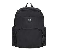 KAUKKO Freizeit Laptop Rucksack Klein, für Damen & Herren Wasserdichter Wanderrucksack, Leicht Backpack mit viele fächer für Schule Arbeit und Sport, 11L, Schwarz