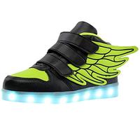 Kauson Unisex Kinder LED Schuhe 7 Farbe USB Aufladen LED Leuchtend Outdoor Sportschuhe Low Top Atmungsaktives Ultraleicht Wasserdicht Laufschuhe Gymnastik Turnschuhe Blinken Sneaker Für Jungen Mädchen