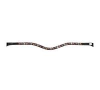 Kavalkade Stirnband BURGUNDY - Warmblut, schwarz/bordeaux-rosé