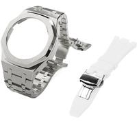 KAVJU Gen 5 Metall-Uhrengehäuse, Lünette und Fluorkautschuk-Uhrenarmband, Kombinationsset, für GA2100, GA2110, GAB2100, GM2100, Mod Kit für Watch Full, GM-2100, Achat