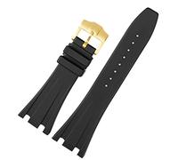 KAVJU Schwarz Silikon gummi Armband Für Audemars für Piguet Strap 28mm Uhr AP Band männer Armband schmetterling schnalle werkzeuge, 28mm, Achat