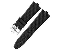 KAVJU Senior FKM Fluorkautschuk-Uhrenarmband für Vacheron Constantin 4500 V, 5500 V, 7900, VC, konvexe Öffnung, 7 mm, 7 mm, Azetat, Kein Edelstein