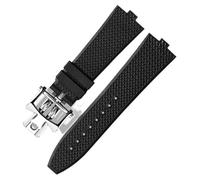 KAVJU Senior FKM Fluorkautschuk-Uhrenarmband für Vacheron Constantin 4500 V, 5500 V, 7900, VC, konvexe Öffnung, 7 mm, 7 mm, Azetat, Kein Edelstein