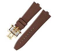 KAVJU Senior FKM Fluorkautschuk-Uhrenarmband für Vacheron Constantin 4500 V, 5500 V, 7900, VC, konvexe Öffnung, 7 mm, 7 mm, Azetat, Kein Edelstein